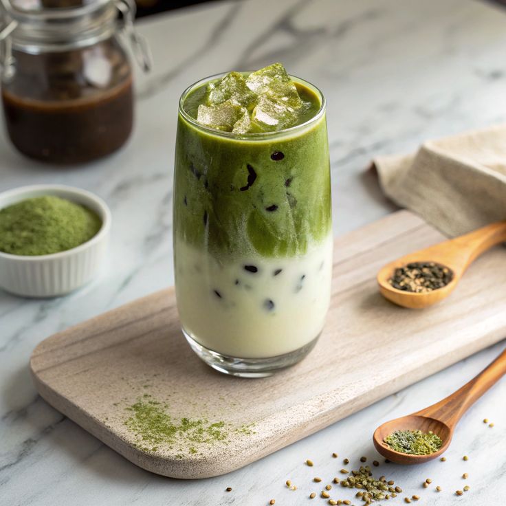Matcha latte Cincau